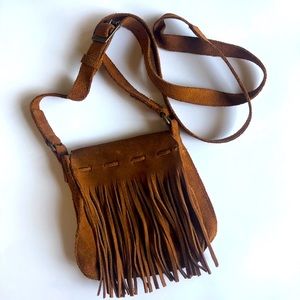 Minnetonka suede  Leather Fringed Crossbody small bag